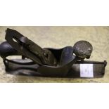 A Victorian steel compass plane, in excellent condition