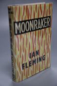 Fleming, Ian - Moonraker, 1st edition (1st impression state B), d/wrapper (repro.), 1955CONDITION: