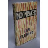 Fleming, Ian - Moonraker, 1st edition (1st impression state B), d/wrapper (repro.), 1955CONDITION: