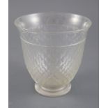 A Roman style faceted glass beaker, possibly James Powell & Co., 10.5cm highCONDITION: