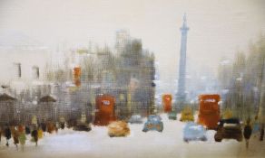 Anthony Raymond Klitz (1917-2000), oil on canvas, 'Whitehall', signed, stamped verso and dated 1972,