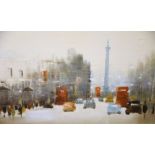 Anthony Raymond Klitz (1917-2000), oil on canvas, 'Whitehall', signed, stamped verso and dated 1972,