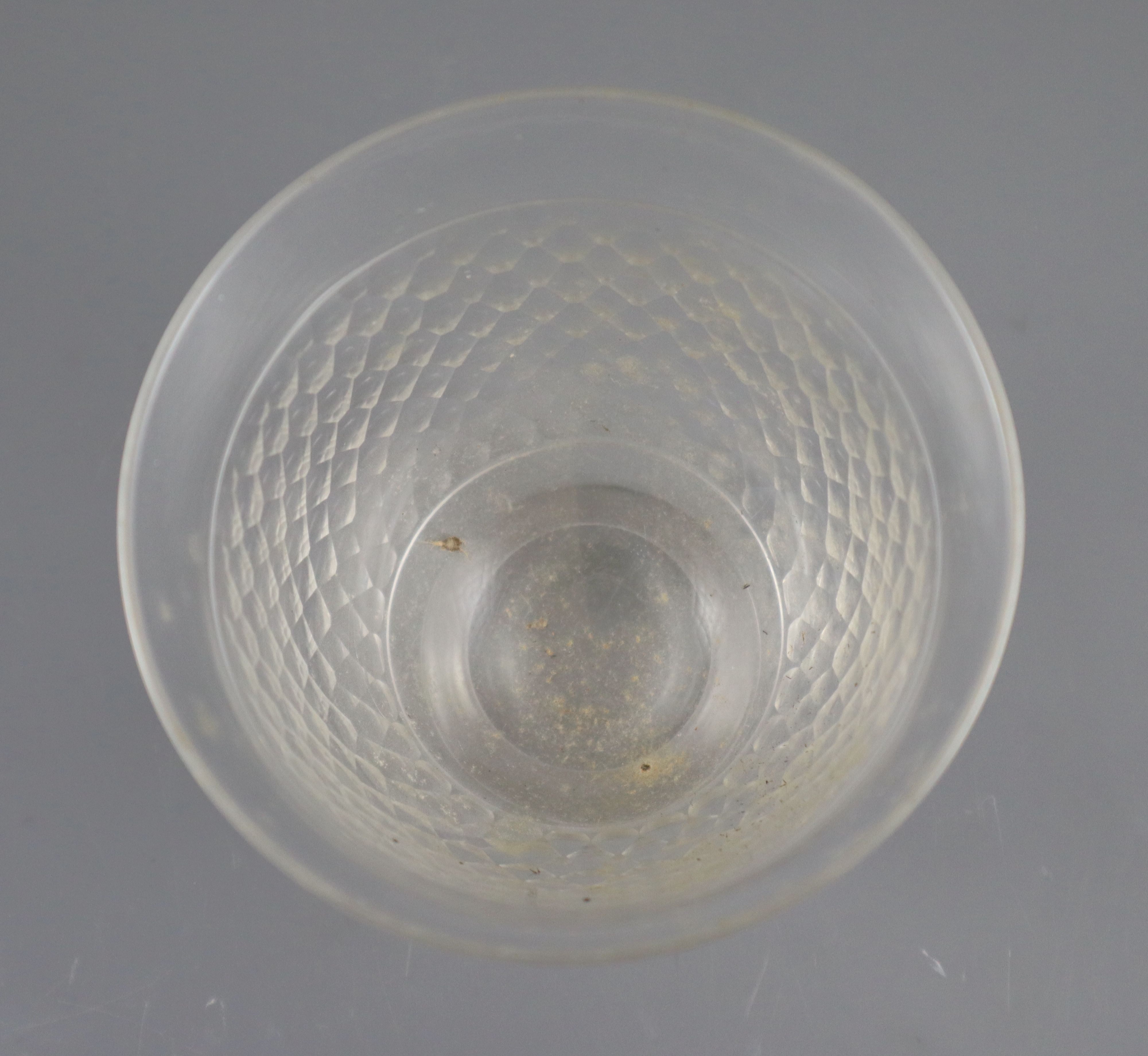 A Roman style faceted glass beaker, possibly James Powell & Co., 10.5cm highCONDITION: - Image 2 of 3