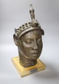 A 19th century Benin bronze head