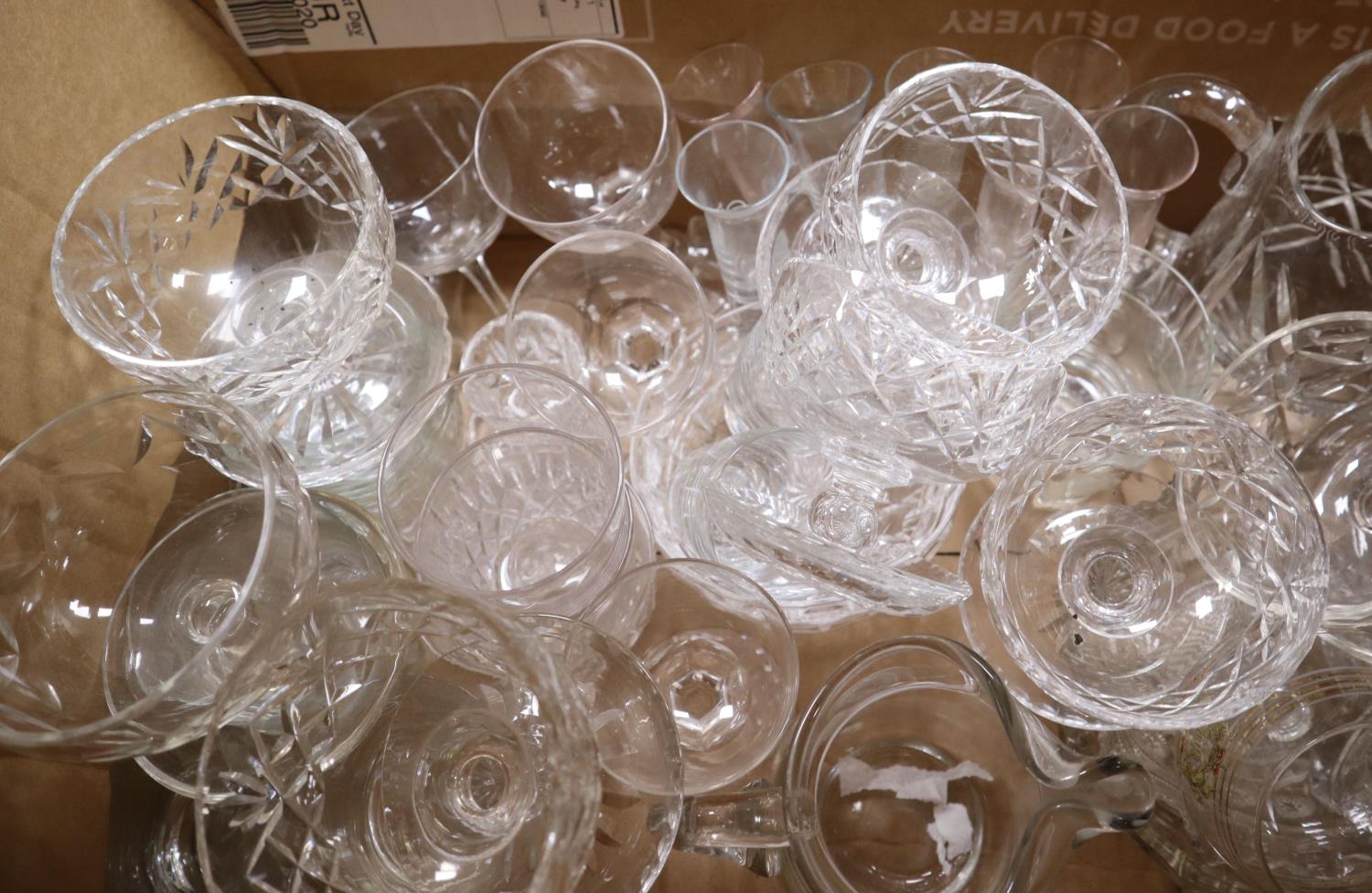 A quantity of mixed glass