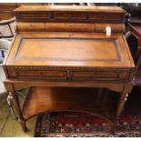 A French style mahogany bureau, width 90cm, depth 60cm, height 105cm