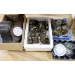 Clock repairers interest: Parts, movements, glasses, dials (a.f.)