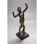 A 19th century Italian bronze of the Dancing Faun