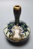 An Art Nouveau Riessner, Stellmacher & Kessel Amphora 'Flora' vase, c.1900, 15.5cmCONDITION: Good