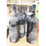 Eight bottles of Churchills Agua Alta 1987 vintage Port and two bottles of Churchill Port, 1991 (