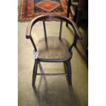 A Windsor child's elbow chair