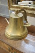 A Victorian style brass ship's bell, height 25cm