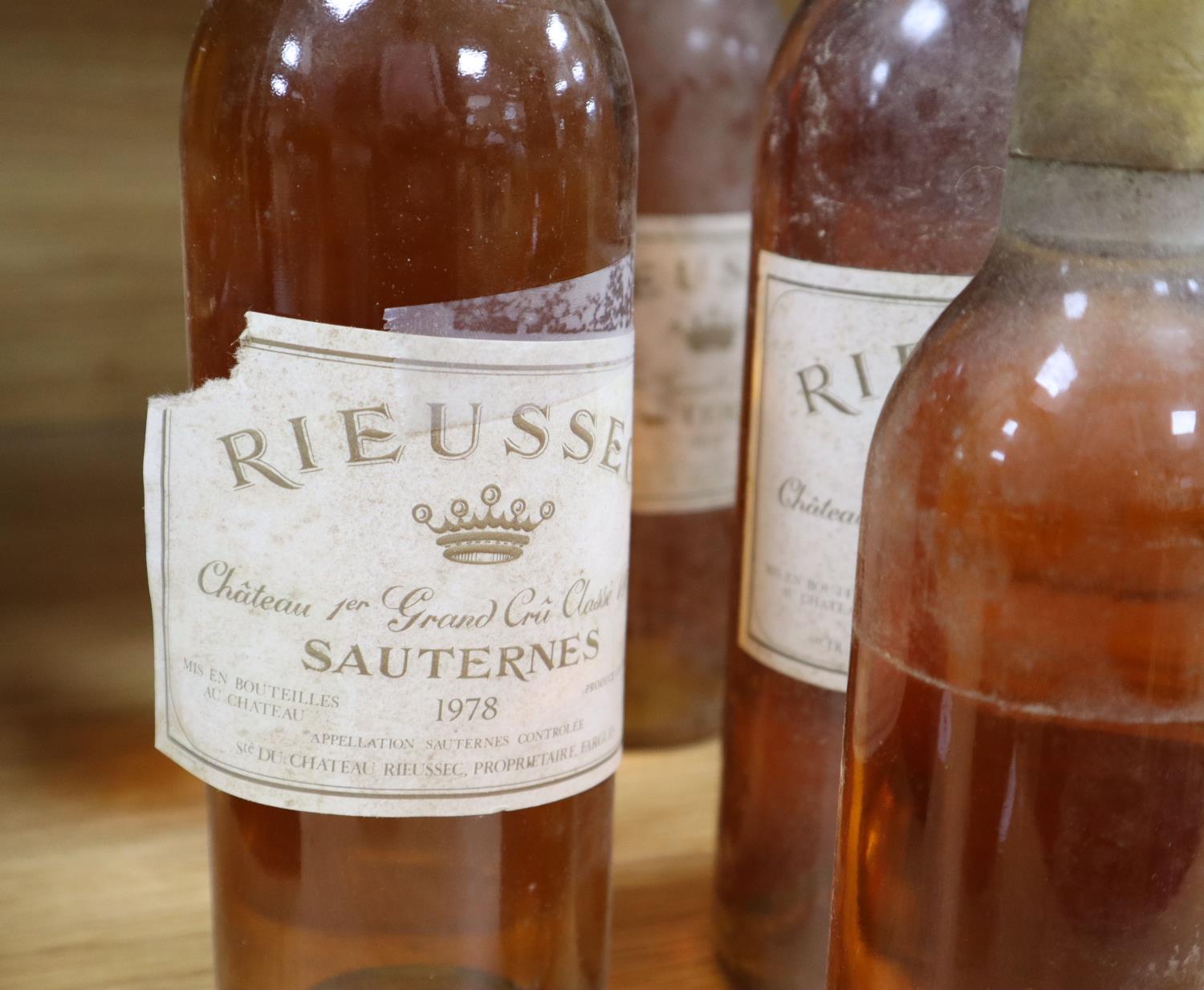 Rieussec Sauternes 1978 (6), 1979 (1), 1981 (1) and three 1981 half bottles - Image 2 of 2