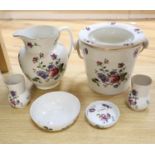 A Bisto earthenware six piece dressing set, pail 25cm excl. swing handle