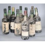 Malmsey Solera 1863 Madeira and nine other assorted bottles of Madeira (10)