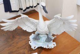 A Boehm Trumpeter Swan, signed Hemburn, Made for The Audubon Society, no.474