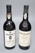 Two bottles of vintage port; Warre's 1977 and Graham's 1977