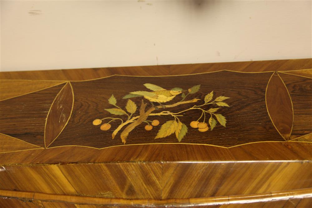 A German rococo marquetry bureau de dame, c.1765, in the manner of the Spindle Brothers, the fall - Image 6 of 10