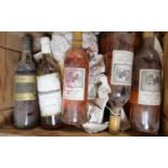 Seven bottles of Clos Saint Georges Bordeaux 1982, two bottles of Muscat and two others (11)