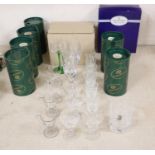 Sundry assorted glassware