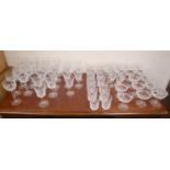 A suite of Waterford glassware
