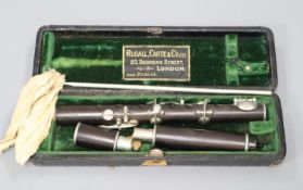 Rudall Carte & Co. A late 19th century boxed piccolo