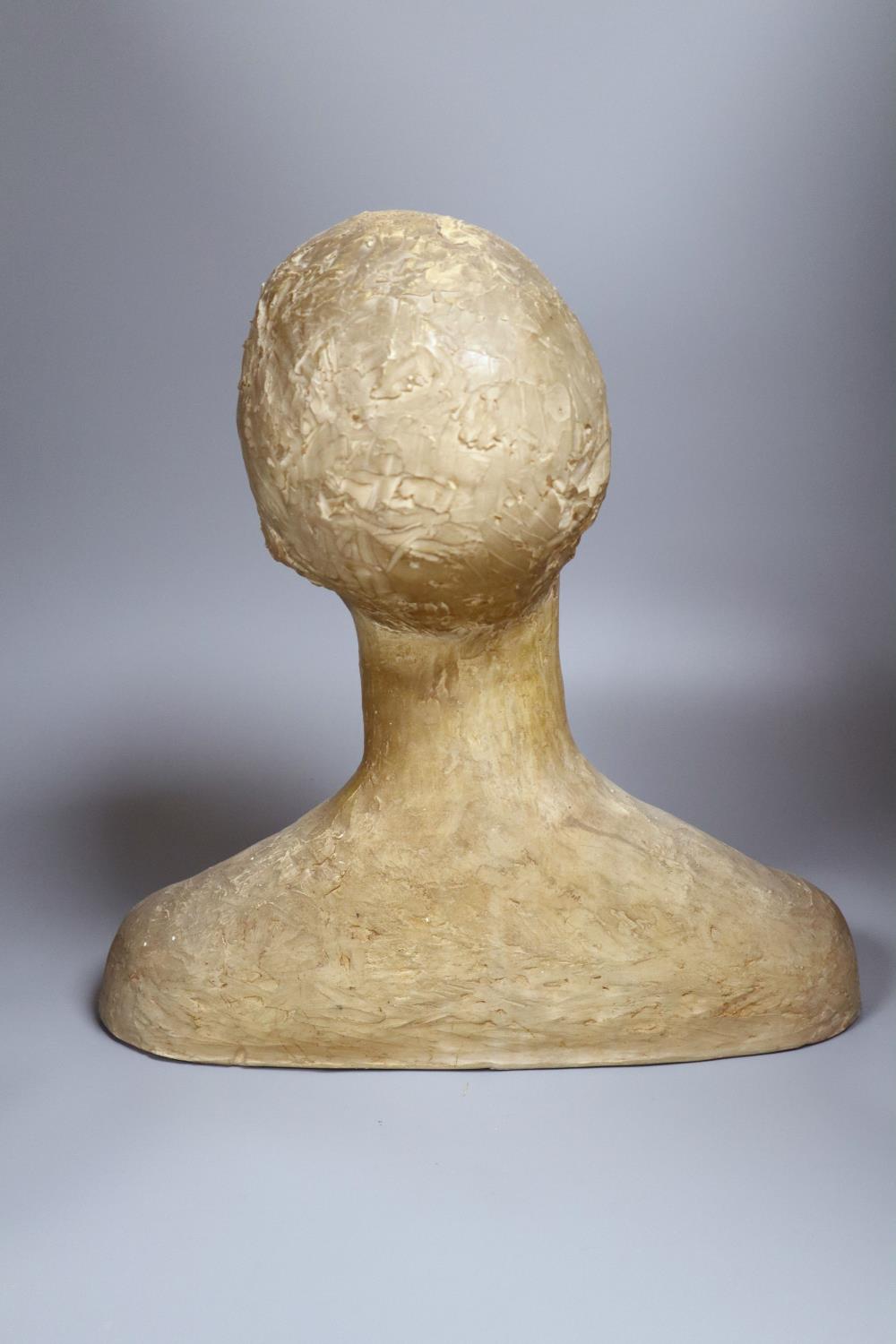 A plaster bust of a woman, height 40cm - Image 2 of 2