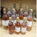 Rieussec Sauternes 1978 (6), 1979 (1), 1981 (1) and three 1981 half bottles