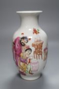 A Chinese enamelled baluster vase