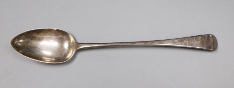 A George III silver Old English pattern basting spoon, Peter, Ann & William Bateman, London, 1803,