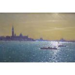 John Stillman R.S.M.A., oil on canvas, Blunt Light, Venice, 41 x 61cm