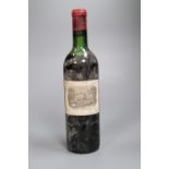 A bottle of Chateau Lafite-Rothschild, 1967, mid to top shoulder