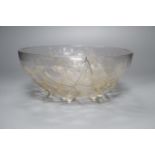 René Lalique. A pre-war glass Gui No.1 pattern bowl, no.3223, designed in 1921, moulded mark,