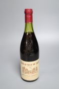 Six bottles of Tete Cru Chateau neuf du pape 1971