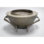 A Liberty's Tudric pewter two handled bowl, shape no.0229, diameter 25cm
