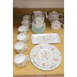 A Minton Haddon Hall tea service