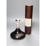 A bottle of 1976 Dupeyron Armagnac Millesime and a decanter bottle of Porto Dom Joaquim Reserva (2)
