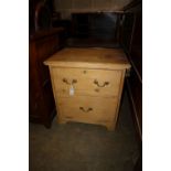 A Victorian pine bedside chest, width 61cm, depth 45cm, height 66cm