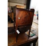A Regency mahogany bedside cabinet, width 37cm, depth 37cm, height 80cm
