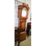 An early Victorian oak and mahogany thirty hour longcase clock, marked H. Carter, Ripon, height