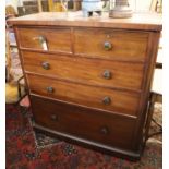 A Victorian mahogany chest of drawers, width 117cm, depth 53cm, height 120cm