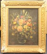 Ethel Wright (1866-1939)oil on canvasStill life of flowers in a vasesigned, Exhibited at the Royal