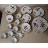 A quantity of Royal Worcester Evesham dinner and tea wares and pie dish