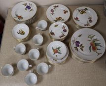 A quantity of Royal Worcester Evesham dinner and tea wares and pie dish