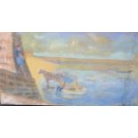 Hyman Segal (1914-2004), pastel, St. Ives Harbour