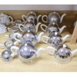 A group of 1950s chrome plate mounted tea wares, Everhart etc