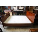 A So-To-Bed Empire style mahogany bedframe, width 180cm,