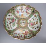 A 19th century Chinese famille rose dish, 26cm diameter