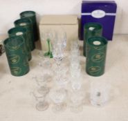 Sundry assorted glassware