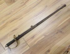 A George V Infantry officer's sword, 1895 pattern, makers S J Kitchin, Sheffield, with steel